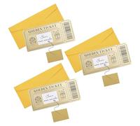 Bon à remplir soi-même avec autocollant à gratter - 3 Pcs - Carte à gratter à écrire - Carte comme bon de cinéma, carte cadeau pour Noël, théâtre, bon de repas, invitation à personnaliser soi-même