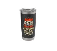 Bon Adam Père Noël avec inscription humoristique Gobelet isotherme en acier inoxydable double paroi