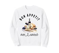 Bon Appetit Mon Amour Pique-Nique Français Gourmet Vin et Fromage Sweatshirt