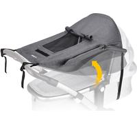BON&BENE Parasol pour poussettes Fenêtre & larges ailes d'ombre Anthracite
