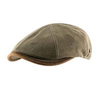 Bon Clic Bon Genre Béret - Casquette Plate imperméable, Homme ou Femme Taranto Canvas - Taille 56 cm - Kaki