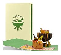 Diese-Klappkarten Bon d'achat pour barbecue, invitation au barbecue, fête de jardin, barbecue, fête d'été, cadeau de fête des pères H32
