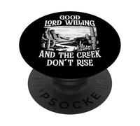 Bon Dieu Le Veut et Le ruisseau ne Monte Pas PopSockets PopGrip Adhésif