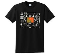 Bon Iver T Shirt 22 A Million Tee Round Neck Unisex Tops Men's 100% Cotton Short-Sleeve T-Shirts S