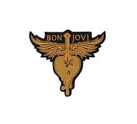 Bon Jovi Rockband Gold Écusson Patch en fer brodé sur accessoire