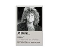 Bon Jovi Singer Art Poster décoratif sur toile, art mural, pour salon, chambre à coucher, impression murale, moderne, décoration de salle familiale, 40 x 60 cm