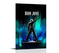 Bon Jovi Singer Poster décoratif sur toile pour salon, chambre à coucher, art mural, impression d'image moderne, décoration de salle familiale, 20 x 30 cm