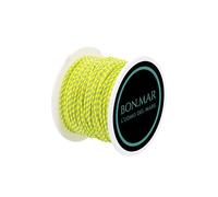 BON.MAR Silhouette en dyneema revêtue, Sk 75, bobine 50 m, JAUNE inserts GRIS, Ø1,5 mm
