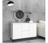Bon marché - Buffet Armoire à Tiroirs Commode classique, blanc 102x35x70 cm,Bois d'ingénierie plds640943