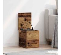 Bon marché - Coffre de rangement - Meuble de rangement - etagere de rangement - avec couvercle en bois ancien 30x35x35 cm en bois