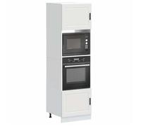 Bon marché - Colonne Armoire cuisine - Armoires de four 2 pcs Porto blanc - bois d'ingénierie plds150816