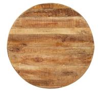 Bon marché * Table à dîner - JILL'S Table cuisine - ronde 100x100x75 cm Bois de manguier brut FR179