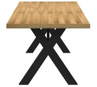 Bon marché * Table à manger - JILL'S Table cuisine - NOAIN pieds en forme de X 180x90x75cm massif pin FR7911