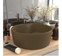 Bon marché - Vasque à Poser/Lave-Mains -Lavabo de luxe avec trop-plein Crème mat 36x13 cm Céramique plds837539