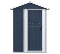 ""Bon plan"" Abri de jardin - JILI HOT - Cabane à outils Anthracite 126x97 5x177cm Acier galvanisé Thome4946680
