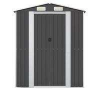 ""Bon plan"" Abri de jardin - JILI HOT - Cabane à outils Anthracite 192x108x223cm Acier galvanisé Thome7684392
