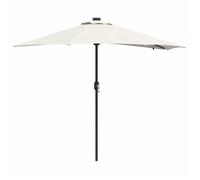 ""Bon plan""Anti vent Marron Parasol de jardin - Protection anti-UV - Sable 294 x 150 x 223 cm Polyester et Acier FR18076732744