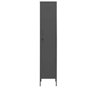 ""Bon plan"" Armoire de rangement pour bureau - JILI HOT -Armoire à casiers Anthracite 35x46x180cm Acier Thome3576153