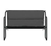 ""Bon plan"" Banc de jardin - JILI HOT - 2 sièges - à 2 places avec coussin anthracite acier - Pour extérieur/parc Thome8769875