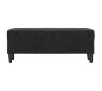 ""Bon plan"" Banc style Français - JILI HOT - Banquette Noir 100x35x41cm Velours Pour Entrée/Couloir Thome5963045