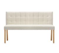""Bon plan"" Banquette - JILI - Banc 140cm Crème Banc 140cm Crème Velours 12927054fan17j