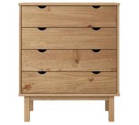 ""Bon plan"" Buffet, bahut, commode salon - JILI HOT - Commode OTTA 76,5x39,5x90cm - Bois de pin massif Thome3953088