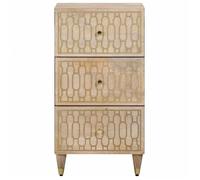 ""Bon plan"" Buffet bahut vaisselier - JILI HOT - Armoire latérale 40x33x75cm - Bois massif de manguier - commode Salon/Cuisine