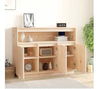 ""Bon plan"" Buffet bahut vaisselier - JILI HOT - Buffet 104,5x34x80cm - Bois massif de pin - commode Salon/Cuisine Thome4034001