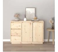 ""Bon plan"" Buffet bahut vaisselier - JILI HOT - Buffet 111x34x75cm - Bois massif de pin - commode Salon/Cuisine Thome7311052