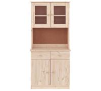 ""Bon plan"" Buffet bahut vaisselier - JILI HOT - Buffet ALTA 77x35x165cm - Bois massif de pin - commode Salon/Cuisine Thome8700019