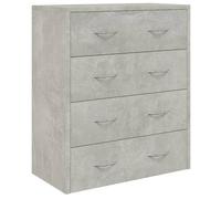 ""Bon plan"" Buffet bahut vaisselier - JILI HOT - Buffet avec 4 tiroirs - 60x30 5x71cm Gris béton - commode Salon/Cuisine