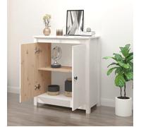 ""Bon plan"" Buffet bahut vaisselier - JILI HOT - Buffet blanc 70x35x80cm - Bois massif de pin - commode Salon/Cuisine Thome4181703