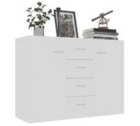 ""Bon plan"" Buffet bahut vaisselier - JILI HOT - Buffet Blanc 88x30x65cm - Bois d'ingénierie - commode Salon/Cuisine Thome2030791