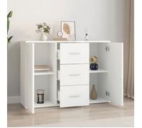 ""Bon plan"" Buffet bahut vaisselier - JILI HOT - Buffet blanc 91x29,5x65cm - Bois d'ingénierie - commode Salon/Cuisine Thome3191013