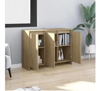 ""Bon plan"" Buffet bahut vaisselier - JILI HOT - Buffet Chêne sonoma 102x33x75cm - Bois d'ingénierie - commode Salon/Cuisine