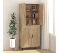 ""Bon plan"" Buffet bahut vaisselier - JILI HOT - Buffet Chêne sonoma 69,5x34x90cm - Bois d'ingénierie - commode Salon/Cuisine