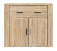 ""Bon plan"" Buffet bahut vaisselier - JILI HOT - Buffet Chêne sonoma 80x33x70cm - Bois d'ingénierie - commode Salon/Cuisine