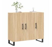 ""Bon plan"" Buffet bahut vaisselier - JILI HOT - Buffet chêne sonoma 90x34x80cm - Bois d'ingénierie - commode Salon/Cuisine