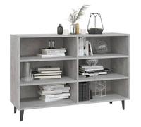 ""Bon plan"" Buffet bahut vaisselier - JILI HOT - Buffet gris béton 103 5x35x70cm - Bois d'ingénierie - commode Salon/Cuisine