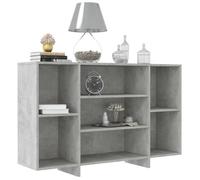 ""Bon plan"" Buffet bahut vaisselier - JILI HOT - Buffet gris béton 120x30x75cm - Bois d'ingénierie - commode Salon/Cuisine