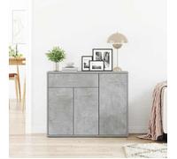 ""Bon plan"" Buffet bahut vaisselier - JILI HOT - Buffet Gris béton 88x30x70cm - Bois d'ingénierie - commode Salon/Cuisine