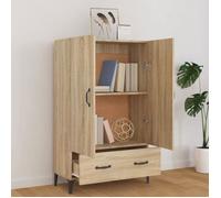 ""Bon plan"" Buffet bahut vaisselier - JILI HOT - Buffet haut Chêne sonoma 70x31x115cm - Bois d'ingénierie - commode Salon/Cuisine