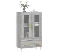 ""Bon plan"" Buffet bahut vaisselier - JILI HOT - Buffet haut sonoma gris 69,5x31x115cm - Bois d'ingénierie - commode Salon/Cuisine