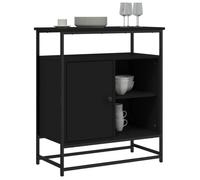 ""Bon plan"" Buffet bahut vaisselier - JILI HOT - Buffet noir 69x35x80cm - Bois d'ingénierie - commode Salon/Cuisine Thome9671461