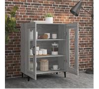 ""Bon plan"" Buffet bahut vaisselier - JILI HOT - Buffet sonoma gris 69,5x34x90cm - Bois d'ingénierie - commode Salon/Cuisine