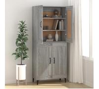 ""Bon plan"" Buffet bahut vaisselier - JILI HOT - Buffet sonoma gris 69,5x34x90cm - Bois d'ingénierie - commode Salon/Cuisine