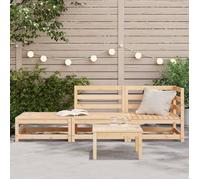 ""Bon plan"" Canapé de jardin - JILI HOT - Canapé fixe/sofa Balcon et repose-pieds 2 places - Bois de pin massif Thome8384741