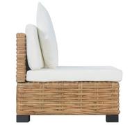 ""Bon plan"" Canapé fixe/sofa Balcon - JILI HOT - Canapé sans accoudoirs avec coussins Rotin naturel - Pour Jardin Thome1723856