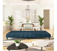 ""Bon plan"" Canapé-lit - JILI HOT - Canape droit convertible à 2 places Bleu Velours - Pour salon/Bureau Thome4425994