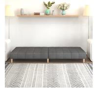 ""Bon plan"" Canapé-lit - JILI HOT - Canape droit convertible à 2 places gris clair tissu - Pour salon/Bureau Thome4132260
